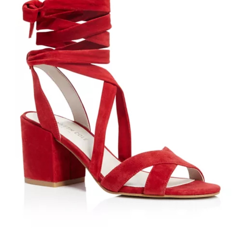 Kenneth Cole Victoria Red Strappy Heels